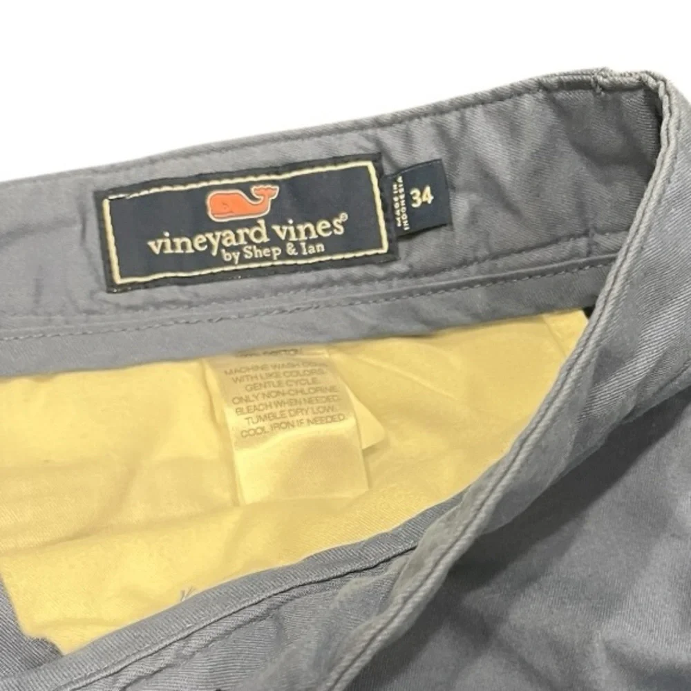 Mens Vineyard Vines Club Shorts‎ Blue 100% Cotton Size 34